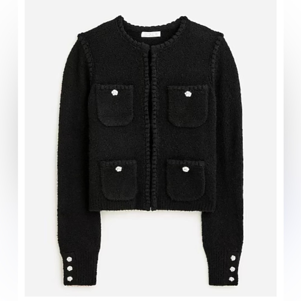 NWT J. Crew: Odette Sweater
Lady Jacket With Jewel...